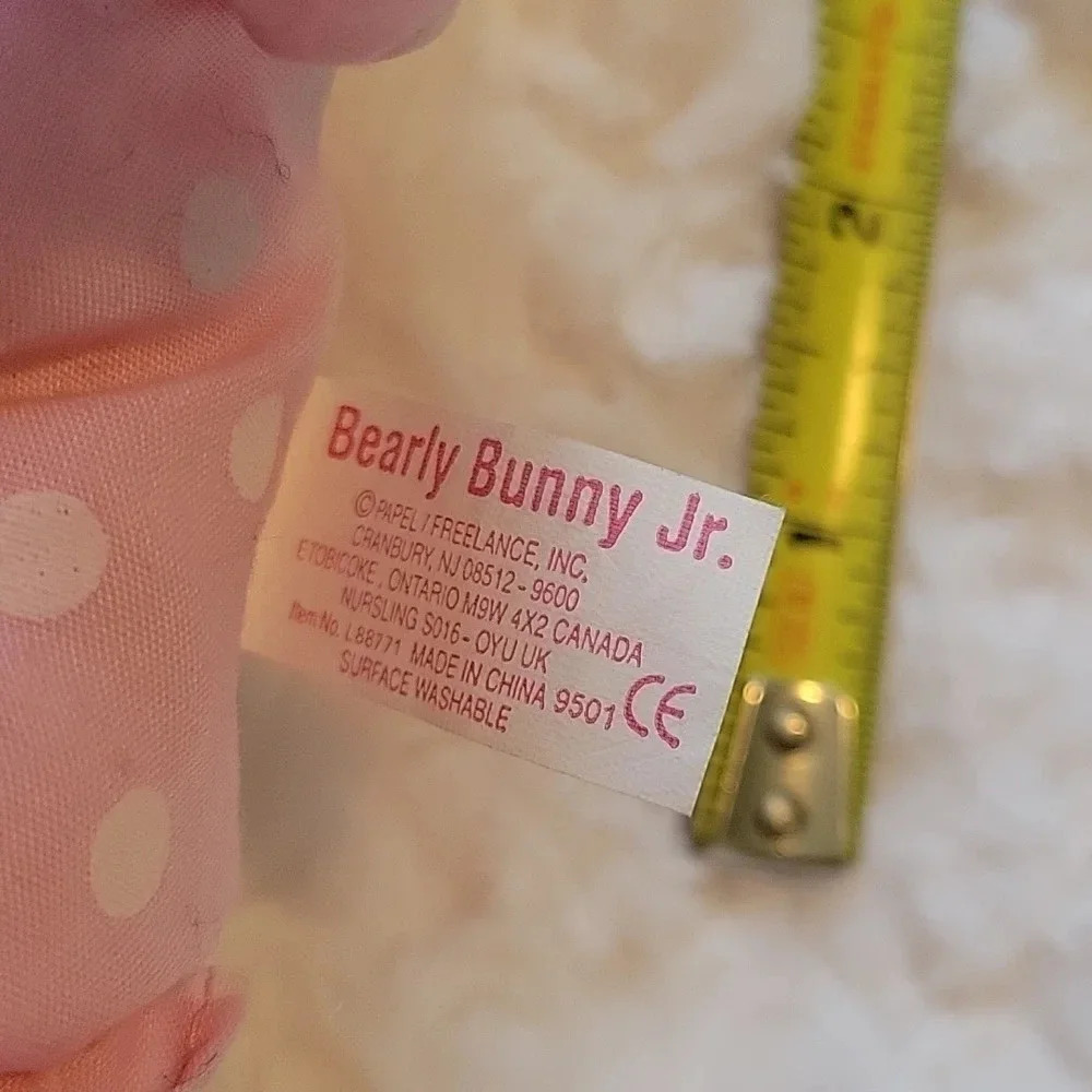 🌴3/$15🌴 Vintage Pink Polka Dot Papel Bearly Bunny Jr in costume kids - Picture 15 of 15